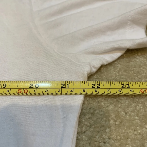 True Religion White T-Shirt Mens Size L Crew Velvet Logo Crafted Pride 104761 - Picture 10 of 10